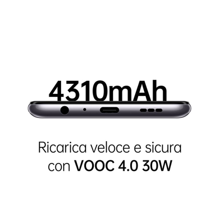 OPPO A94 5G A94 Smartphone 5G, 173g, Display 6.43" FHD+ AMOLED, 4 Fotocamere 48MP, RAM 8GB ESPANDIBILE FINO A 13GB+ROM 128GB, Batteria 4310mAh, Ricarica VOOC 30W, Dual Sim, [Versione Italiana], Fluid Black_OPPO_3_big-image