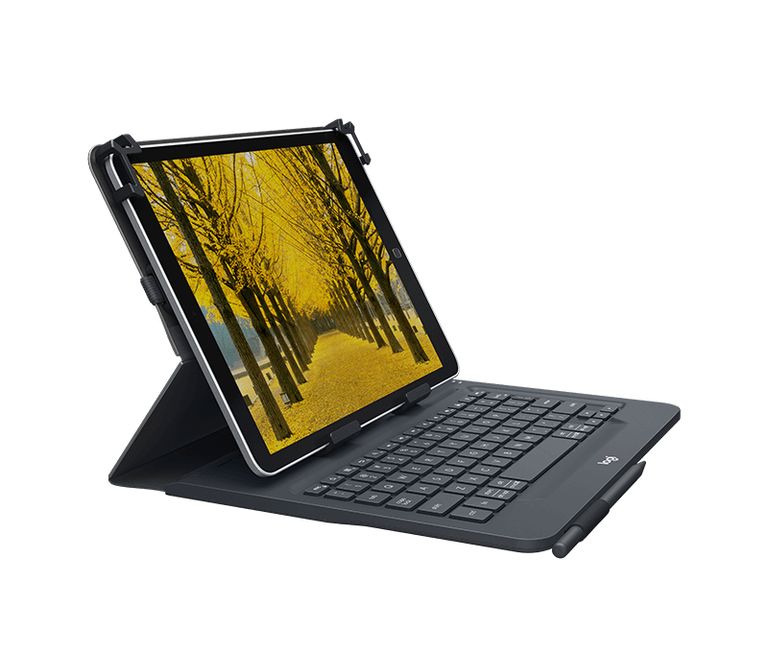Logitech Universal Folio Cover iPad o Tablet con Tastiera Bluetooth Wireless, Per la maggior parte dei tablet da 9-10", iOS, ‎Android, Windows, ‎Italiano Qwerty, Nero_LOGITECH_1_big-image