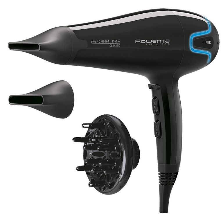 Rowenta CV8740F0 Infini Pro Asciugacapelli con Motore Professionale Ac, con 2 Concentratori e 1 Diffusore, 2200 W_ROWENTA_0_big-image