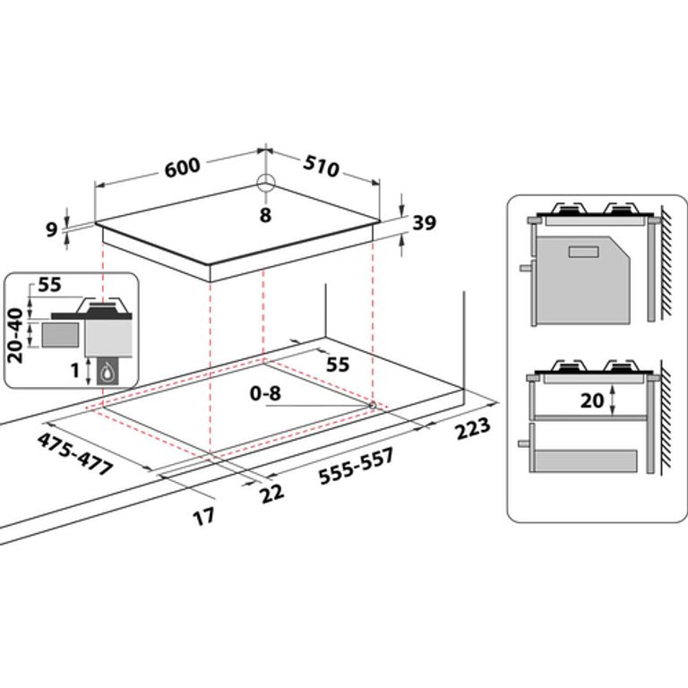 Hotpoint PCN 641 T/IX/HAR Acciaio inossidabile Da incasso 60 cm Gas 4 Fornello(i)_HOTPOINT_4_big-image