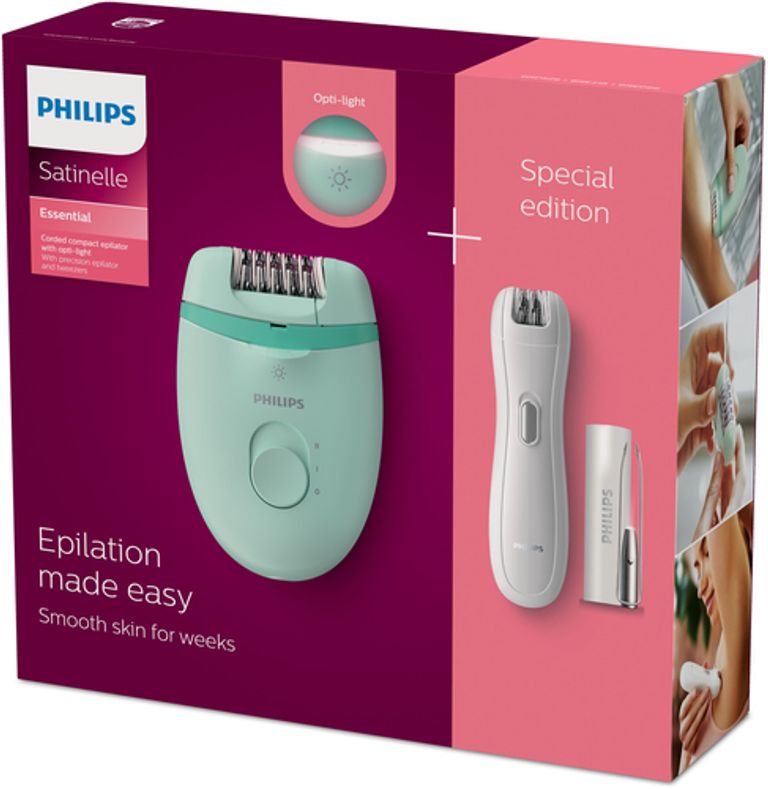 Philips Satinelle Essential Epilatore compatto con filo e Opti-light_PHILIPS_1_big-image