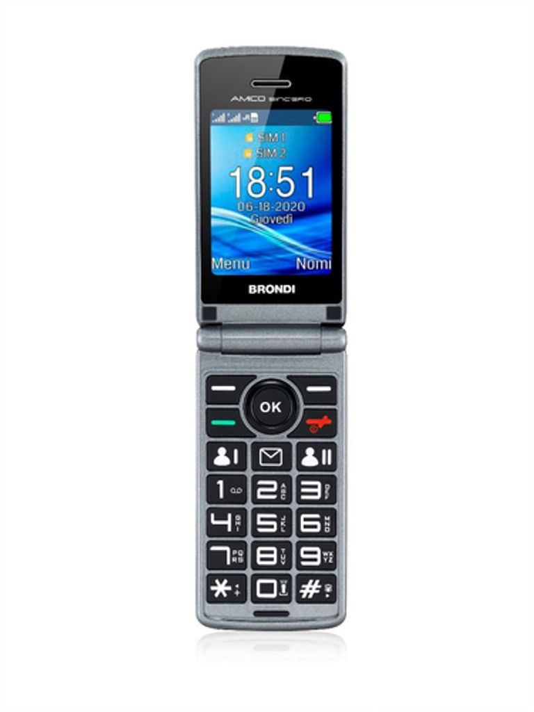 Brondi Amico Sincero 6,1 cm (2.4") Nero Telefono per anziani_BRONDI_1_big-image