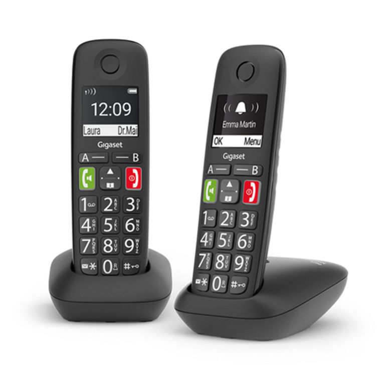 Gigaset E290 Duo Telefono analogico/DECT Identificatore di chiamata Nero_JABRA_0_big-image