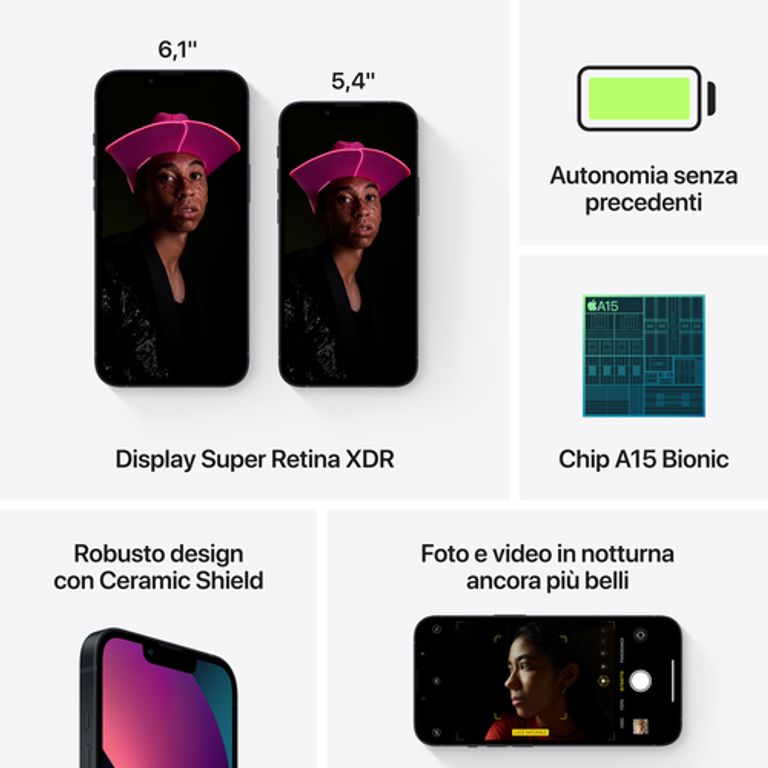 Apple iPhone 13 15,5 cm (6.1") Doppia SIM iOS 15 5G 128 GB Nero_APPLE_3_big-image