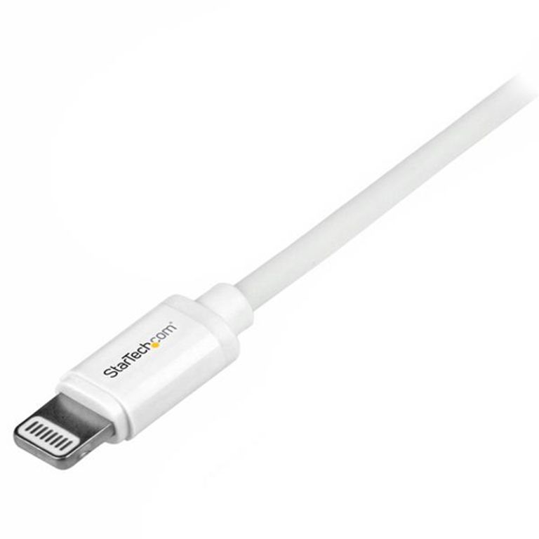 StarTech.com Cavo Connettore Lightning 8-pin Apple a USB di tipo Slim per iPhone / iPod / iPad da 1m - Bianco_STARTECH.COM_1_big-image