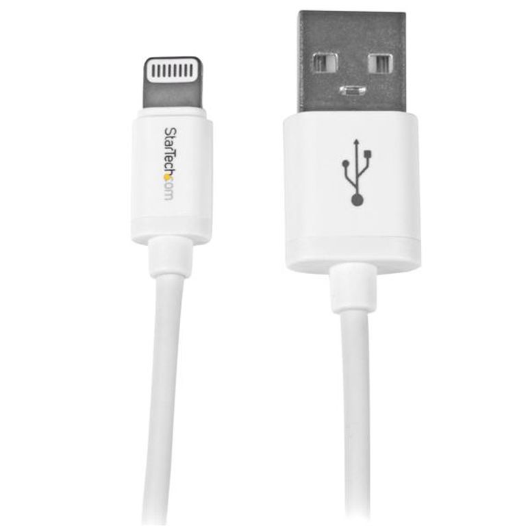 StarTech.com Cavo Connettore Lightning 8-pin Apple a USB di tipo Slim per iPhone / iPod / iPad da 1m - Bianco_STARTECH.COM_0_big-image