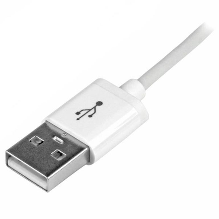 StarTech.com Cavo Connettore Lightning 8-pin Apple a USB di tipo Slim per iPhone / iPod / iPad da 1m - Bianco_STARTECH.COM_3_big-image