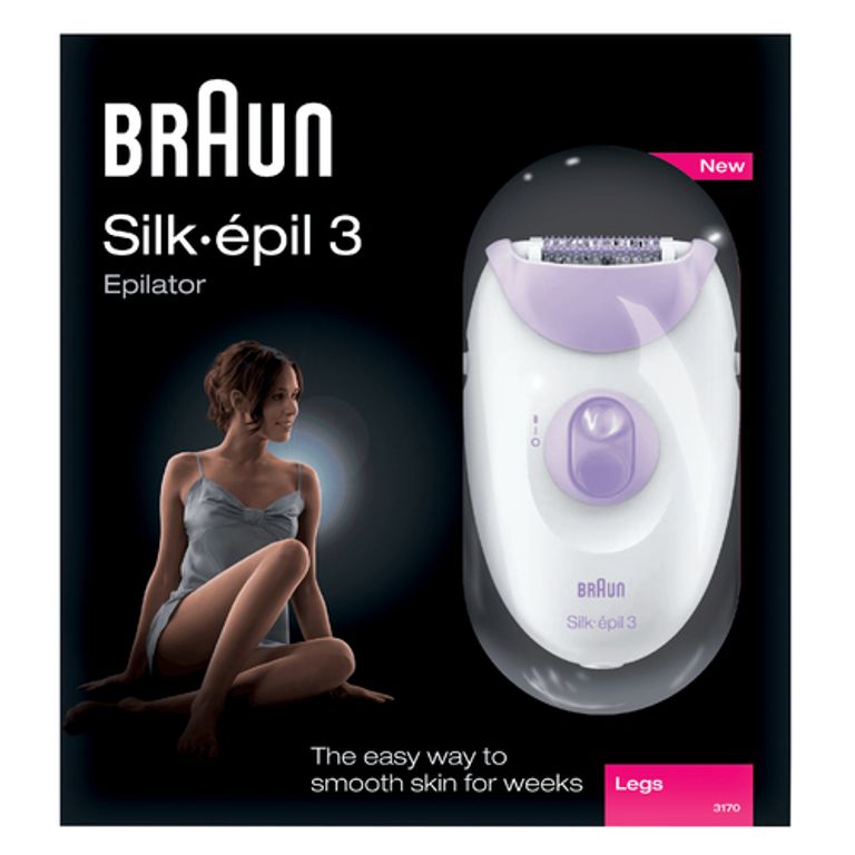 Braun Silk-epil 3 -170, Epilatore Donna Per La Rimozione Duratura Dei Peli, Sistema Con 20 Pinzette, Tecnologia Luce Smartlight, Rulli Massaggianti_BRAUN_1_big-image