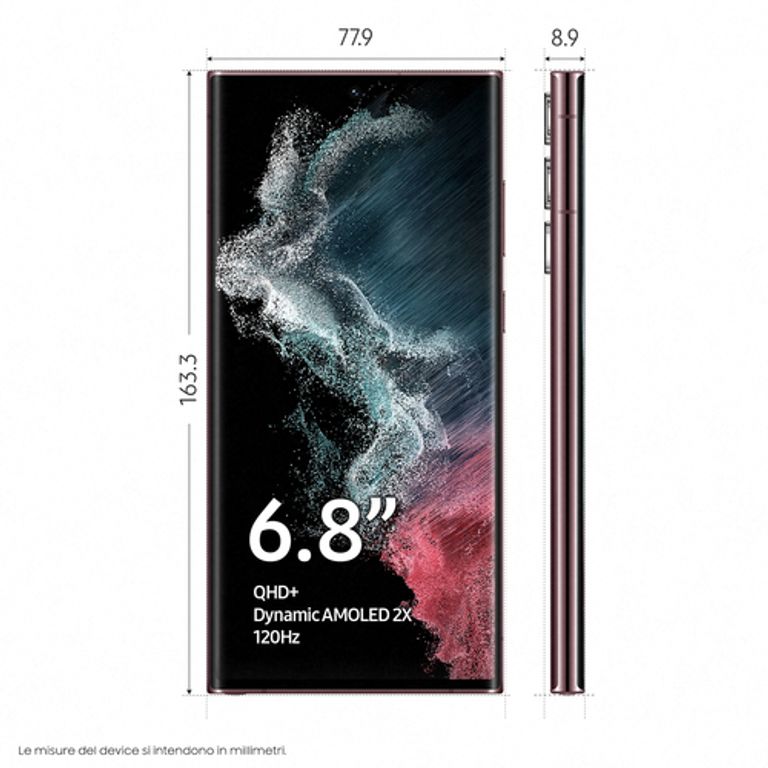 Samsung Galaxy S22 Ultra 5G Display 6.8'' Dynamic AMOLED 2X, 5 fotocamere, RAM 8 GB, 128 GB, 5.000mAh, Burgundy_SAMSUNG_2_big-image