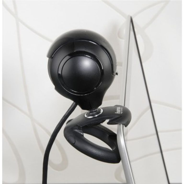 Hama Webcam per PC HD "Spy Protect", HD 720p 16:9, USB+Jack 3,5mm, microfono integrato, 4 led, supporto a clip, protezioni lenti, nero_HAMA_3_big-image