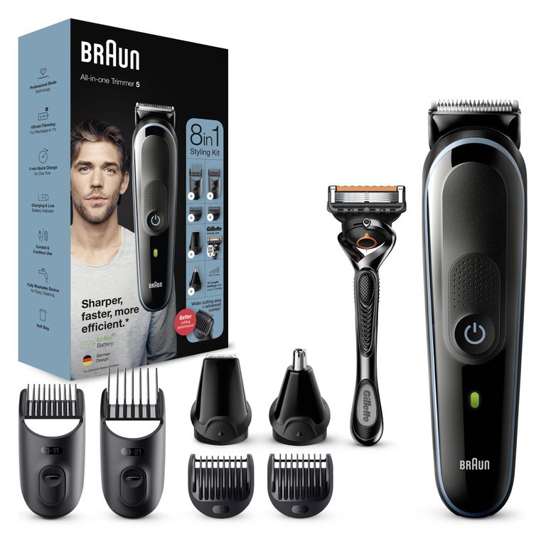 Braun All-in-one Rifinitore Tutto-In-Uno 5 MGK5365, Regolabarba Uomo 8-In-1, Tagliacapelli, Per Viso, Capelli_BRAUN_0_big-image