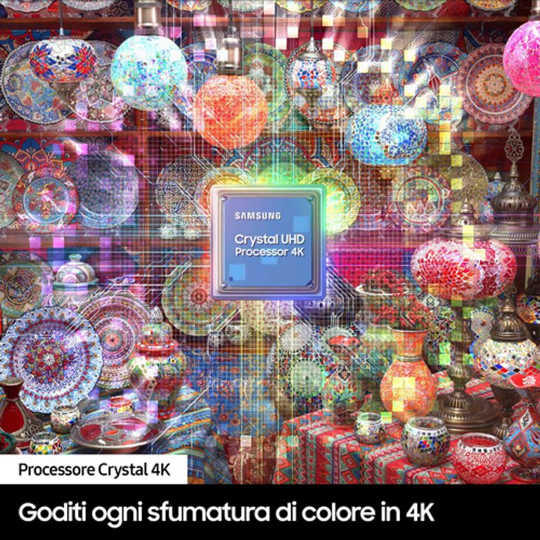 Samsung TV Crystal UHD 4K 55” UE55DU7170UXZT Smart TV Wi-Fi Black 2024, Processore Crystal 4K, 4K Upscaling, Slim Look Design, OTS Lite_SAMSUNG_6_big-image