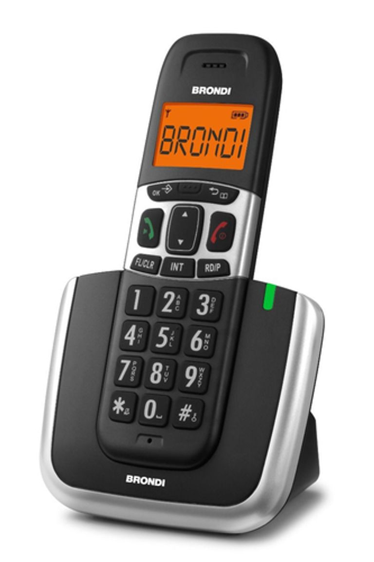 Brondi Bravo Platinum Telefono DECT Nero, Argento_BRONDI_1_big-image