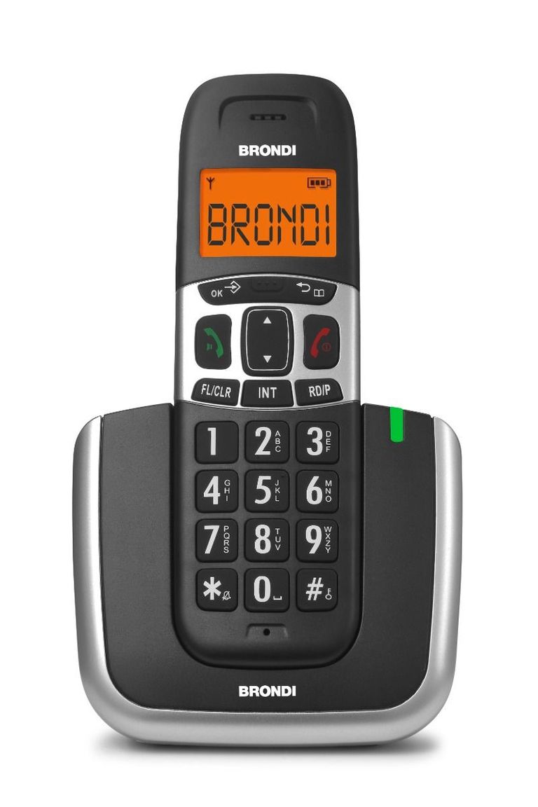 Brondi Bravo Platinum Telefono DECT Nero, Argento_BRONDI_0_big-image