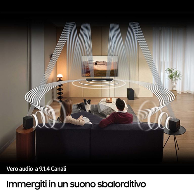 Samsung Soundbar HW-Q930D/ZF Serie Q, 17 Speaker, Wireless Dolby Atmos, Audio a 9.1.4 Canali, Q-Simphony, Alexa integrato e compatibile con Google Assistant, Titan Black 2024_SAMSUNG_8_big-image