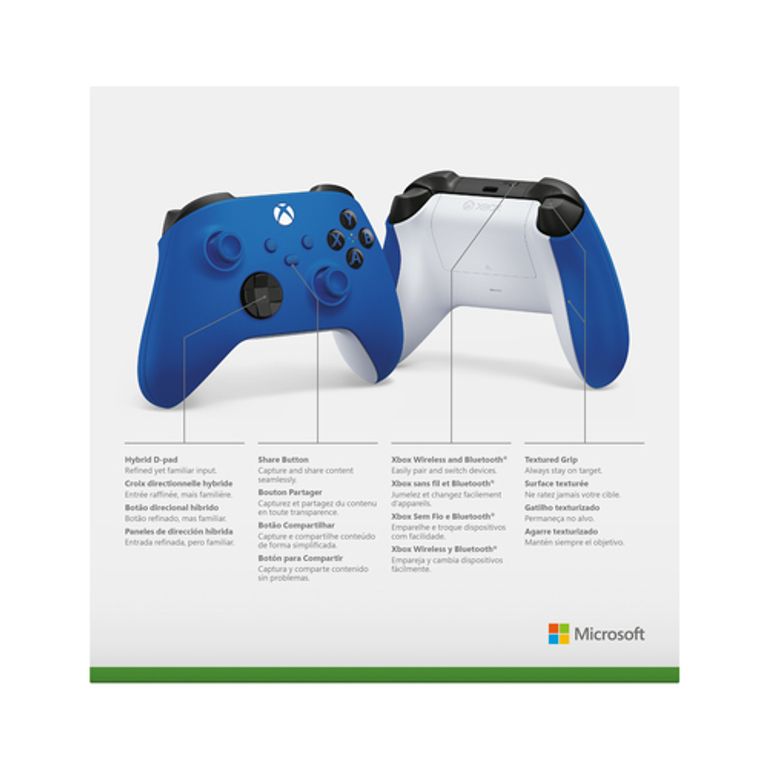 Microsoft Xbox Wireless Controller Blue Blu Bluetooth/USB Gamepad Analogico/Digitale Xbox One, Xbox One S, Xbox One X -SPEDIZIONE IMMEDIATA-_MICROSOFT_4_big-image