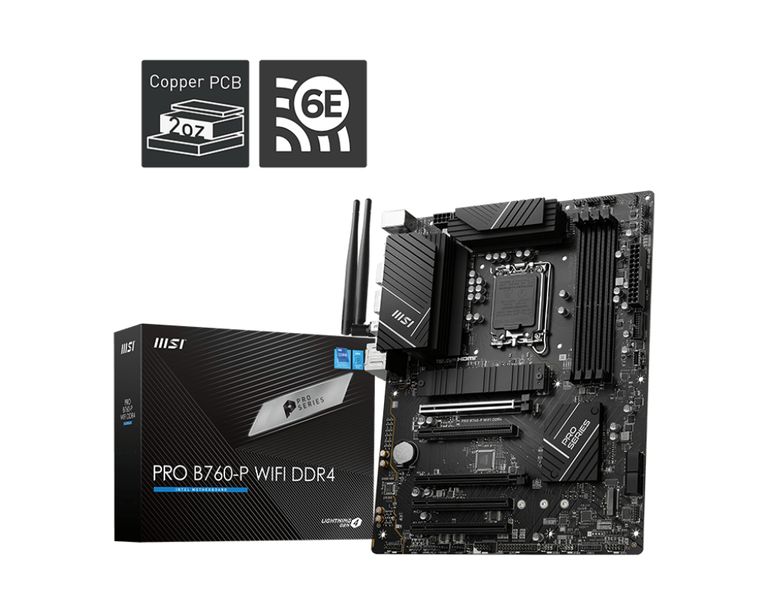 MSI PRO B760-P WIFI DDR4 scheda madre LGA 1700 micro ATX_MSI_0_big-image