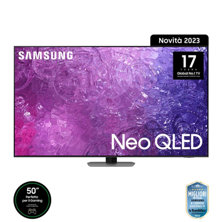 Samsung Series 9 TV QE50QN90CATXZT Neo QLED 4K, Smart TV 50" Processore Neural Quantum 4K, Dolby Atmos e OTS Lite, Carbon Silver 2023_SAMSUNG_18_big-image