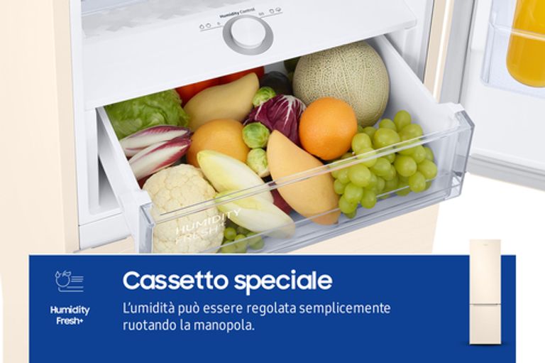 Samsung RB38C603DEL frigorifero Combinato EcoFlex AI Libera installazione con congelatore Wifi 2m 390 L Classe D, Sabbia_SAMSUNG_6_big-image