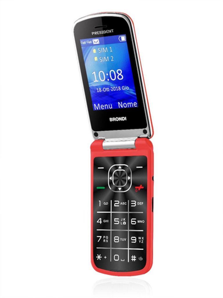 Brondi Cellulare PRESIDENT Clamshell Display 3" Dual Sim 1,3MP 32GB Rosso_BRONDI_2_big-image