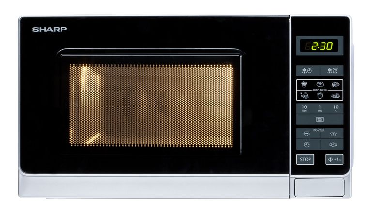 Sharp Home Appliances R-242INW forno a microonde Superficie piana Solo microonde 20 L 800 W Argento_SHARP HOME APPLIANCES_0_big-image