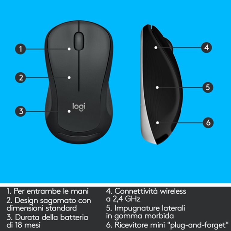 Logitech MK540 Advanced Combo Tastiera e Mouse Wireless per Windows, Ricevitore USB Unifying 2,4 GHz, Tasti di Scelta Rapida Multimediali, Durata Batteria di 3 Anni, per PC, Laptop_LOGITECH_9_big-image