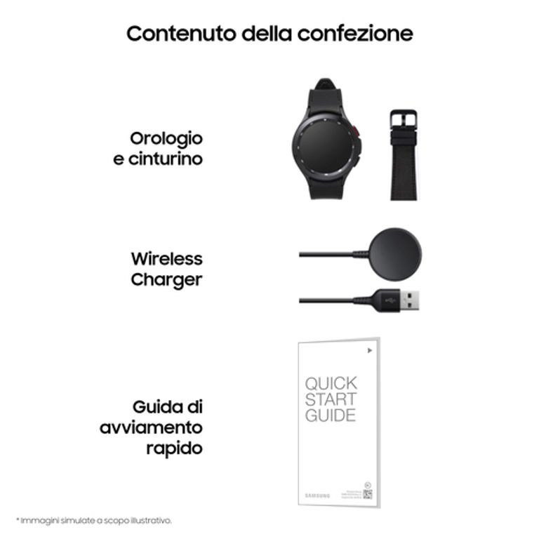 Samsung Galaxy Watch4 Classic - SmartWatch Acciaio Inox, Ghiera Rotante, Monitoraggio Benessere, Fitness Tracker, Schermo 1.4", Argento (Silver), 46 mm, 2021_SAMSUNG_6_big-image