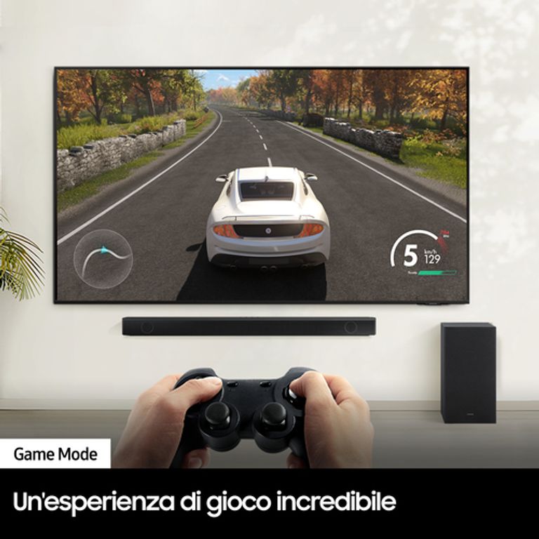 Samsung Soundbar HW-B550/ZF con subwoofer 2.1 canali 410W 2022, audio 3D, suono ottimizzato, bassi profondi, gaming mode_SAMSUNG_20_big-image