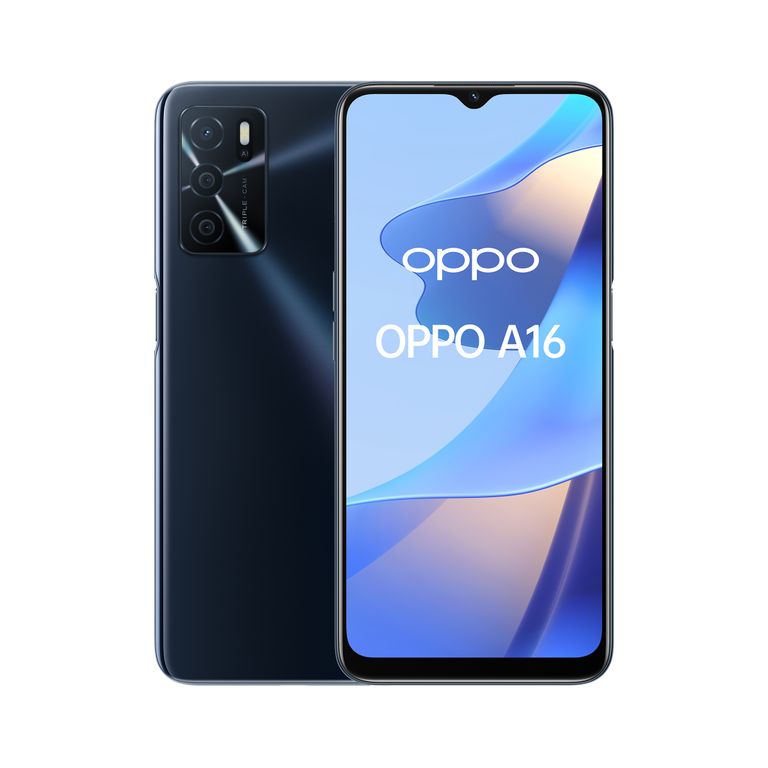 OPPO A16 Smartphone, AI Triple Camera 13+2+2 MP, 6.52” 60HZ Display, 5000mAh, SuperVOOC + Power Saving, RAM 3GB + ROM 32GB expandable, ColorOS11.1, IPX4, [Versione Italiana], Crystal Black_OPPO_0_big-image