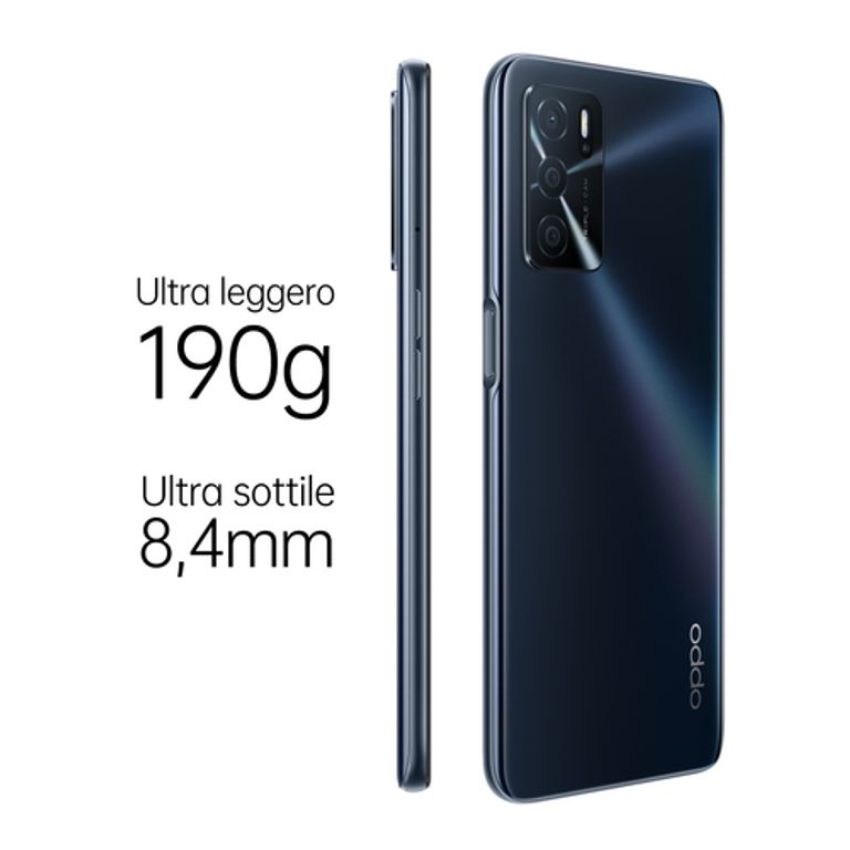 OPPO A16 Smartphone, AI Triple Camera 13+2+2 MP, 6.52” 60HZ Display, 5000mAh, SuperVOOC + Power Saving, RAM 3GB + ROM 32GB expandable, ColorOS11.1, IPX4, [Versione Italiana], Crystal Black_OPPO_3_big-image