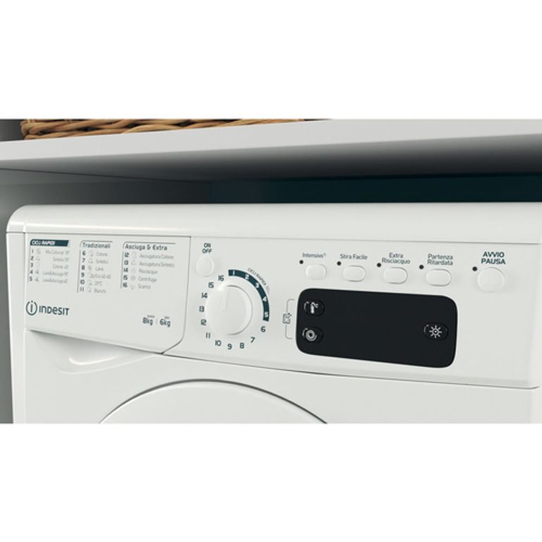 Indesit EWDE 861483 W IT N lavasciuga Libera installazione Caricamento frontale Bianco D_INDESIT_8_big-image