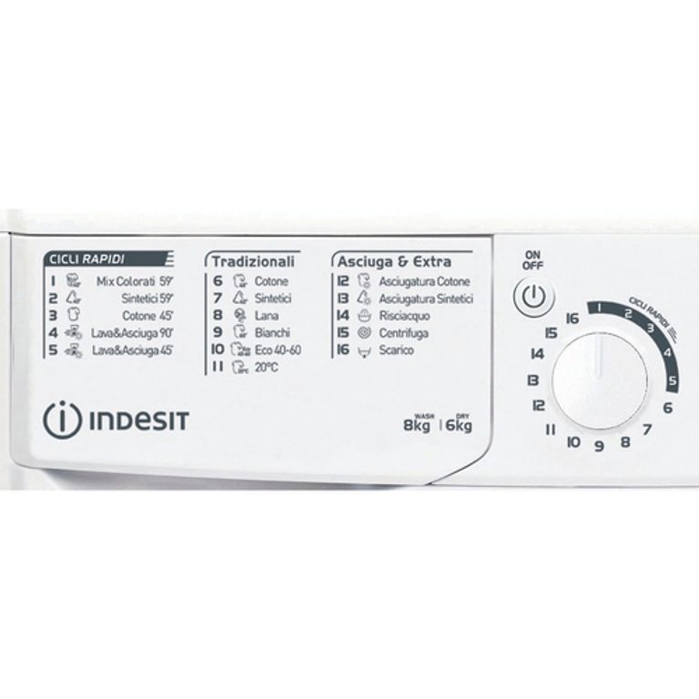 Indesit EWDE 861483 W IT N lavasciuga Libera installazione Caricamento frontale Bianco D_INDESIT_10_big-image