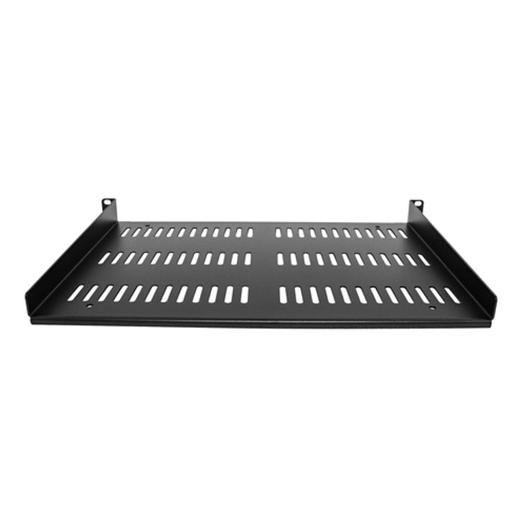 StarTech.com Mensola Rack 19" 1U - Ripiano Ventilato per Armadio Rack 19 pollici a sbalzo per Dispositivi e Apparecchiature di rete non installabili a Rack; Resistente: supporta fino a 25kg, Profondità 30 cm, Nera_STARTECH.COM_3_big-image