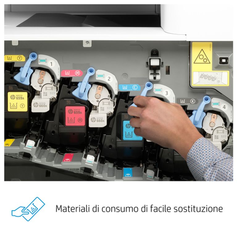 HP Color LaserJet Enterprise Stampante multifunzione M776dn, Stampa, copia, scansione e fax opzionale, Stampa da porta USB frontale; scansione verso e-mail; stampa fronte/retro; scansione fronte/retro; ADF da 200 fogli; risparmio energetico; ROAM_HP_10_big-image
