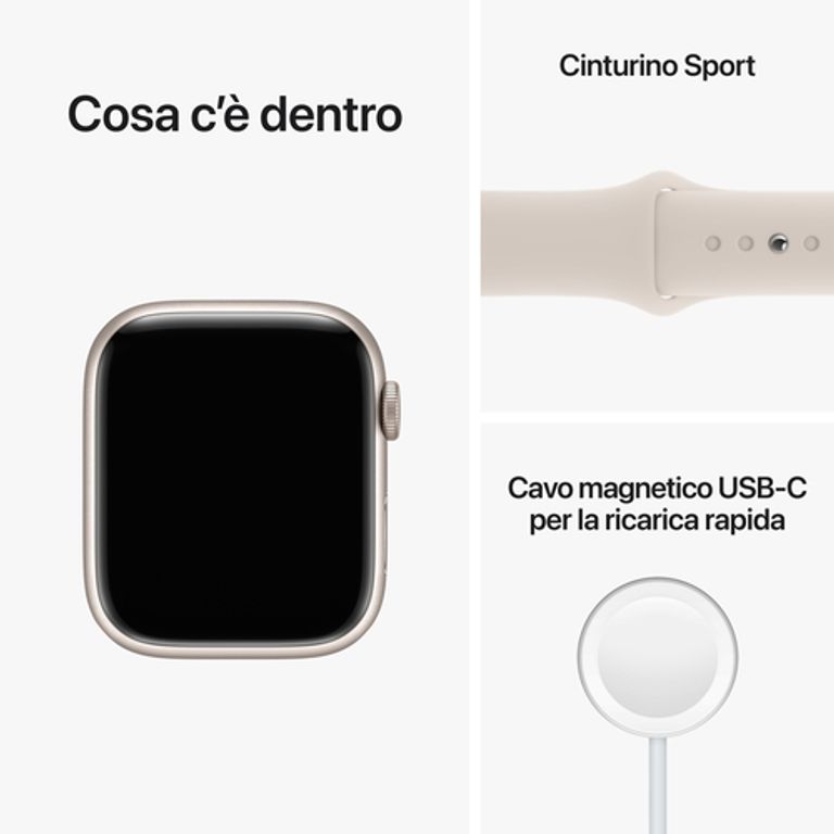 Apple Watch Series 8 GPS 45mm Cassa in Alluminio color Galassia con Cinturino Sport Band Galassia - Regular_APPLE_8_big-image