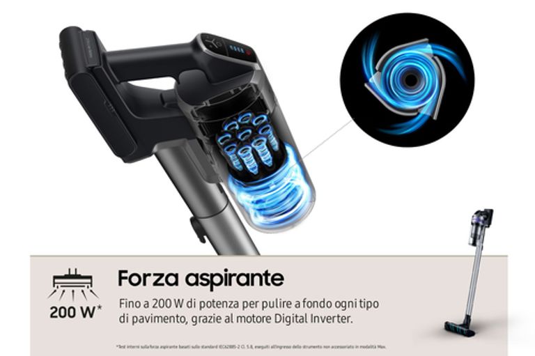 Samsung Jet 75 easy Senza sacchetto 0,8 L 550 W Nero, Cromo, Colore foglia di tè, Viola_SAMSUNG_6_big-image