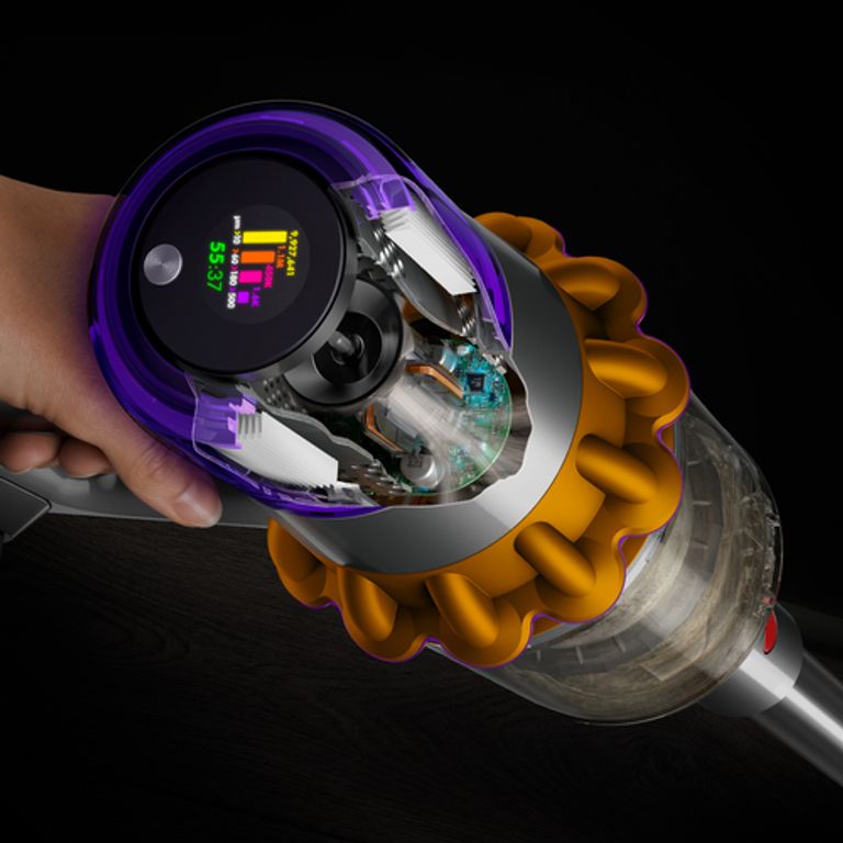 Dyson V15 Detect Absolute Nichel, Acciaio inossidabile, Giallo Senza sacchetto_DYSON_4_big-image