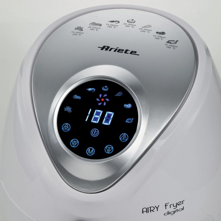 Ariete 4616 Airy Fryer Digital, Friggitrice ad Aria Digitale, Capacità 2,6 L, 1300 W, Time ‘60 minuti, 7 programmi, Bianco_ARIETE_1_big-image