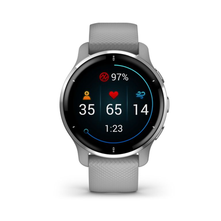 Garmin Venu 2 Plus GPS 3,3 cm (1.3") AMOLED 43 mm Grigio, Argento GPS (satellitare)_GARMIN_4_big-image