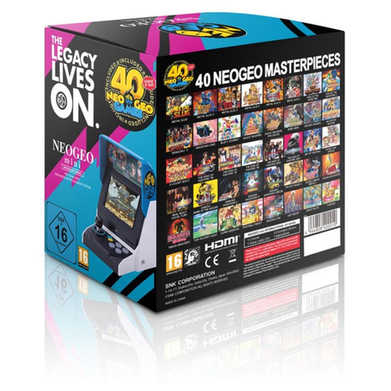 SNK Corporation NEOGEO Mini console da gioco portatile 8,89 cm (3.5") Nero, Blu, Argento_SNK CORPORATION_1_big-image