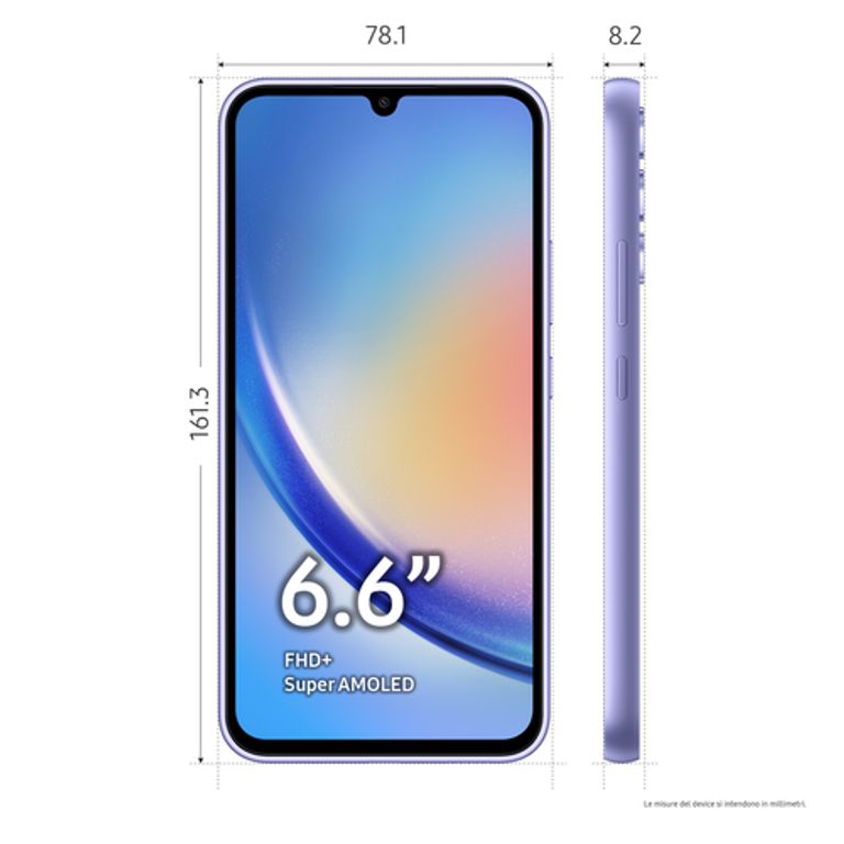 Samsung Galaxy A34 5G Display FHD+ Super AMOLED 6.6”, Android 13, 8GB RAM, 256GB, Doppia SIM, Batteria 5.000 mAh, Awesome Violet_SAMSUNG_9_big-image