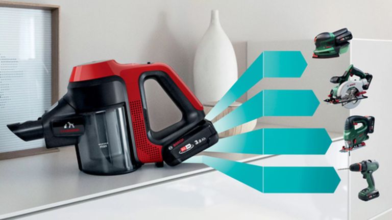 Bosch BCS711PET scopa elettrica Batteria Secco Senza sacchetto 0,3 L Nero, Rosso 3 Ah_BOSCH_8_big-image