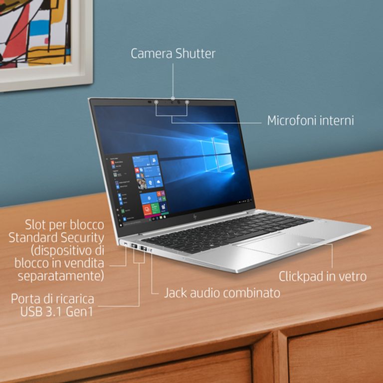 HP EliteBook 845 G7 4650U Computer portatile 35,6 cm (14") Full HD AMD Ryzen™ 5 PRO 8 GB DDR4-SDRAM 256 GB SSD Wi-Fi 6 (802.11ax) Windows 10 Pro Argento_HP_10_big-image