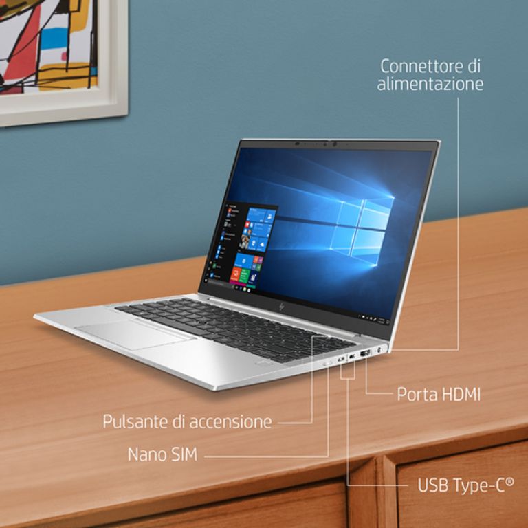 HP EliteBook 845 G7 4650U Computer portatile 35,6 cm (14") Full HD AMD Ryzen™ 5 PRO 8 GB DDR4-SDRAM 256 GB SSD Wi-Fi 6 (802.11ax) Windows 10 Pro Argento_HP_17_big-image