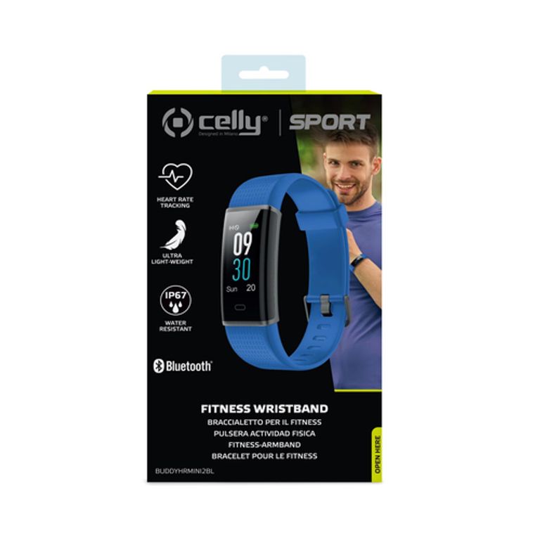 Celly BuddyhrMini2 LCD Braccialetto per rilevamento di attività 2,44 cm (0.96") IP67 Blu_CELLY_5_big-image