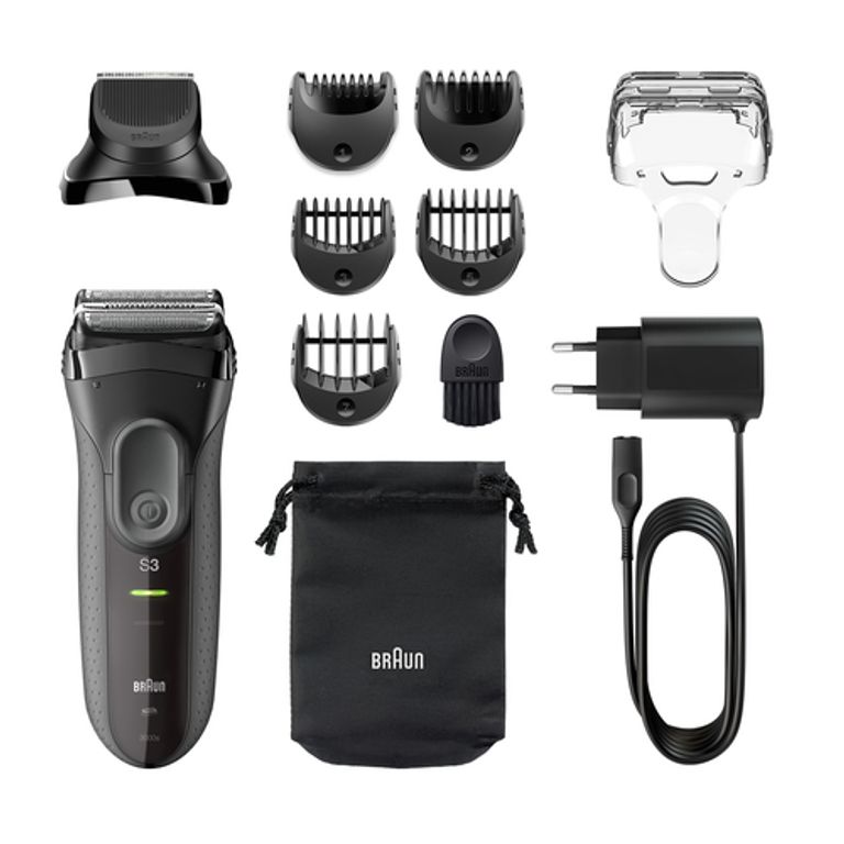 Braun Rasoio Series 3 Shave&Style 3000BT con testina del rifinitore e 5 pettini, Nero_BRAUN_1_big-image