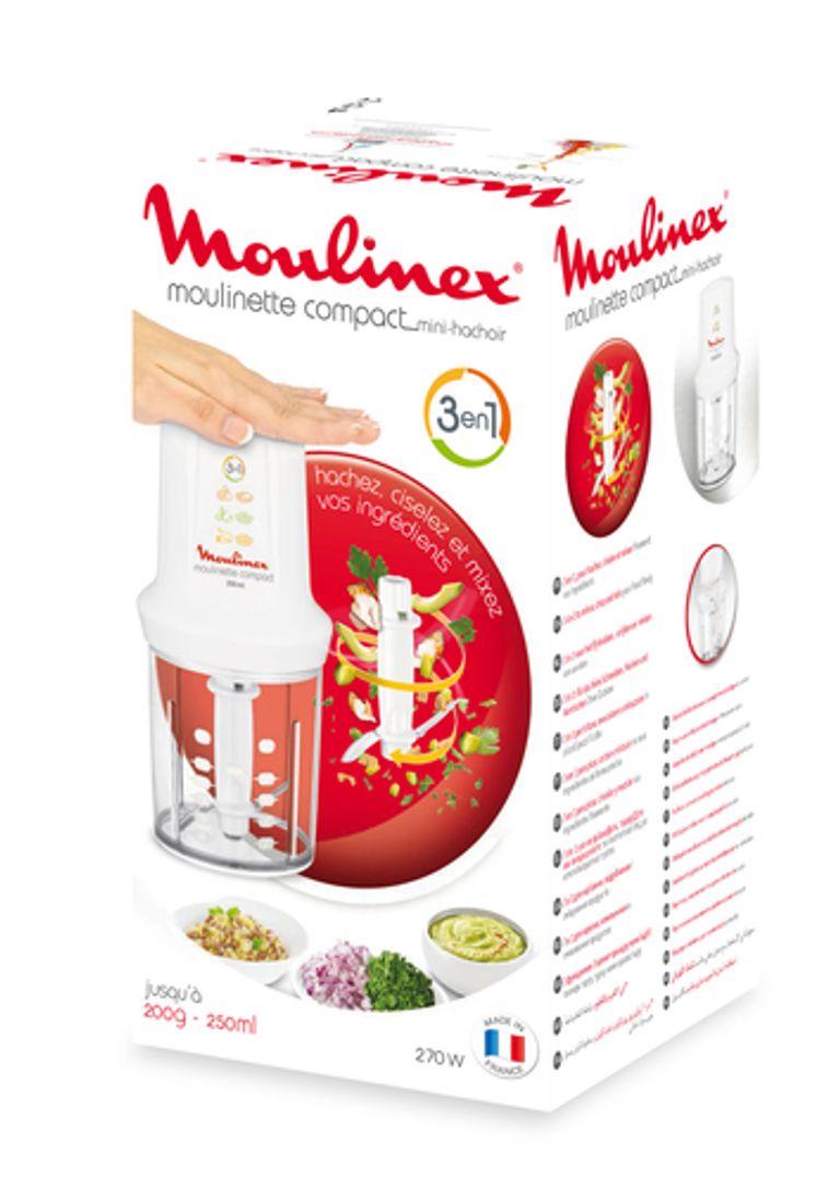 Moulinex DJ3001 Moulinette Compact, 270 W, 43 Decibel, plastica, Bianco_MOULINEX_7_big-image