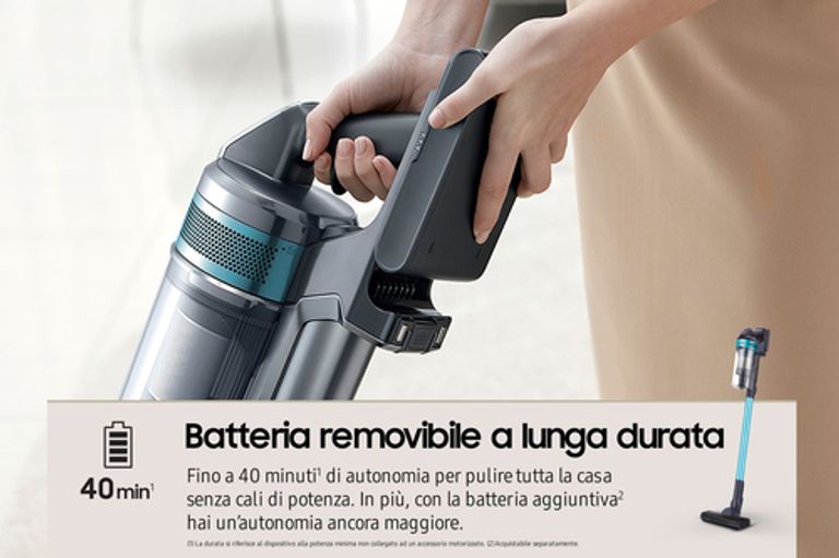 Samsung Aspirapolvere VS15A6031R1 Senza sacchetto 0,8 L 410 W Nero, Colore menta_SAMSUNG_7_big-image