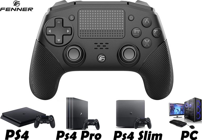 Controller per Ps4 (V2) PS4/Pro/Slim/PC/Steam PROGRAMMABILE, Joypad Wireless, Doppia vibrazione a 6 Assi Giroscopio, Accelerometro integrato Jack 3.0 Batteria al litio 600 mAh Pad Joystick FENNER -SPEDIZIONE IMMEDIATA_FENNER_1_big-image