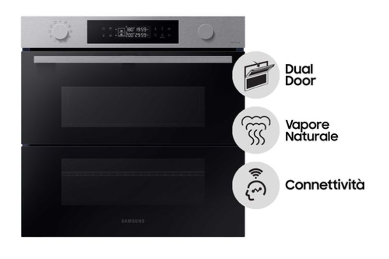 Samsung Forno Dual Cook Flex™ Serie 4 76L NV7B45403BS_SAMSUNG_4_big-image